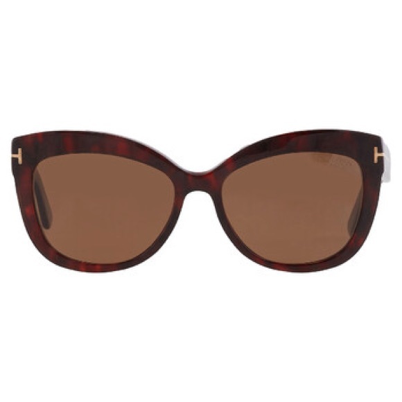 Tom Ford Alistair Polarized Brown Cat Eye Ladies Sunglasses main image 7